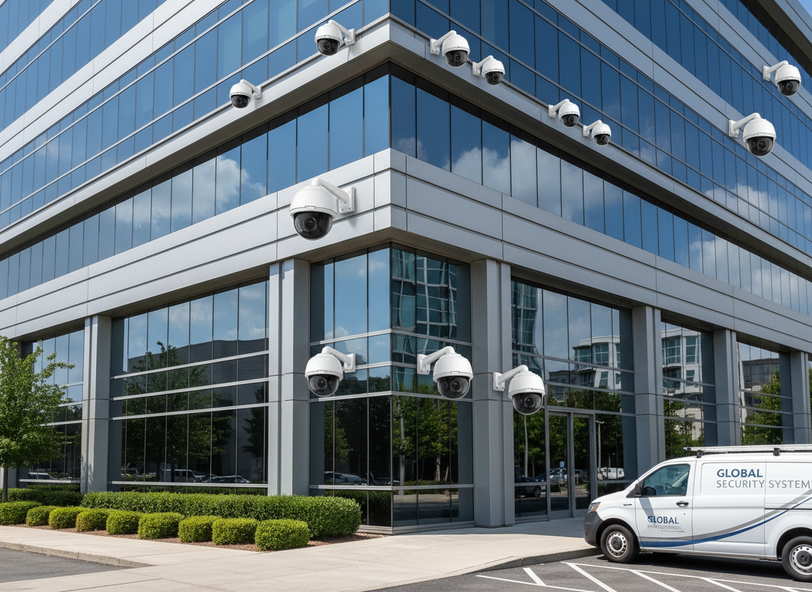 Professional CCTV installation for business premises