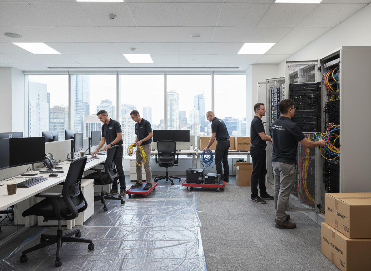 Office cabling and communications infrastructure