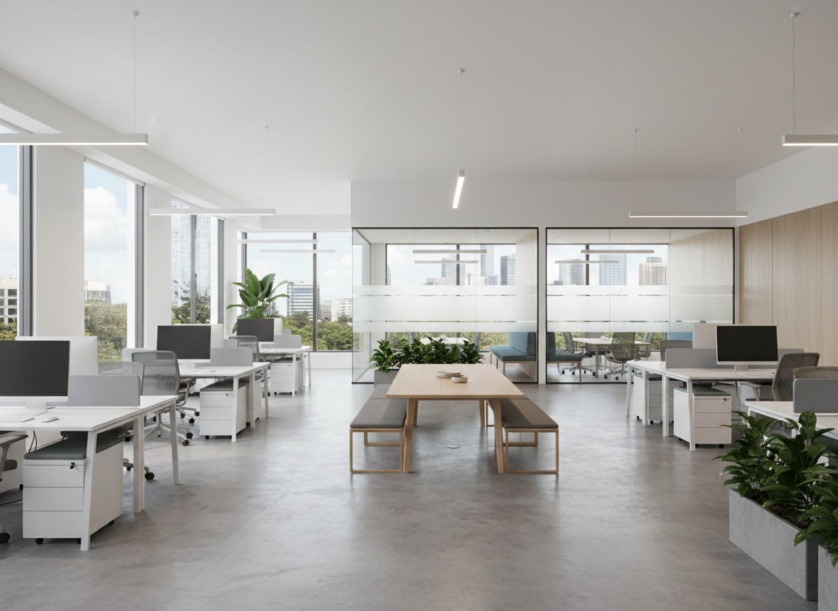 Modern open-plan commercial office
